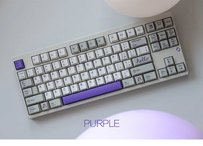 Retro Purple Keycaps Set