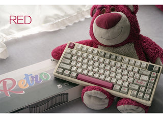 Retro Red Keycaps Set